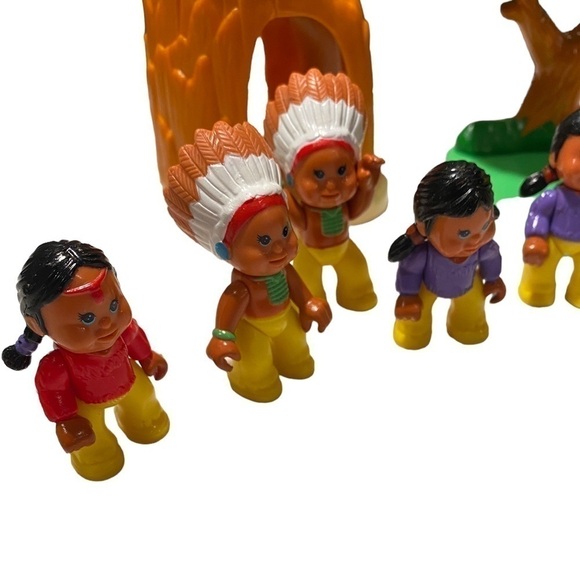 1995 Talentoy Itzy Bitzy Posable Pals Tiny Frontier Village Friends Cake Toppers - Picture 6 of 15